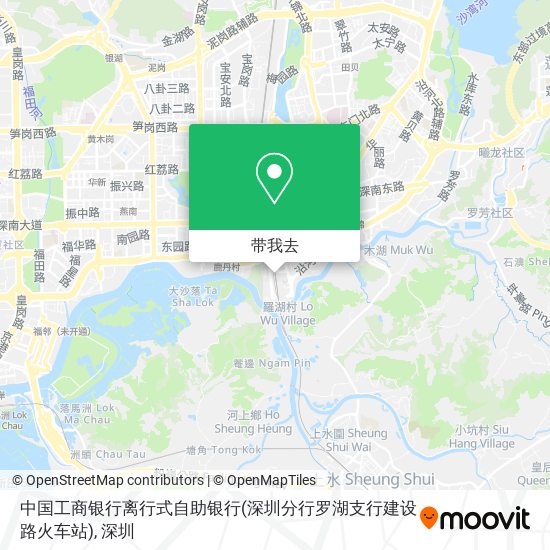 中国工商银行离行式自助银行(深圳分行罗湖支行建设路火车站)地图