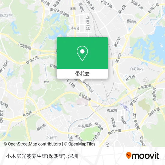 小木房光波养生馆(深朗馆)地图