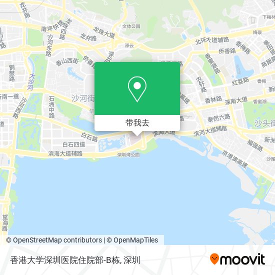 香港大学深圳医院住院部-B栋地图