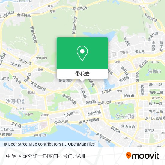 中旅·国际公馆一期东门-1号门地图