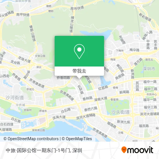 中旅·国际公馆一期东门-1号门地图