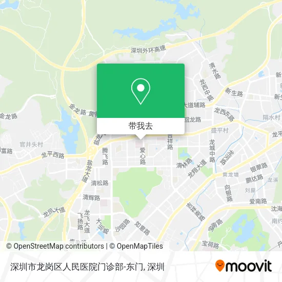 深圳市龙岗区人民医院门诊部-东门地图