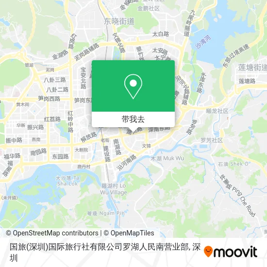 国旅(深圳)国际旅行社有限公司罗湖人民南营业部地图