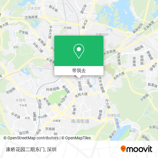 康桥花园二期东门地图