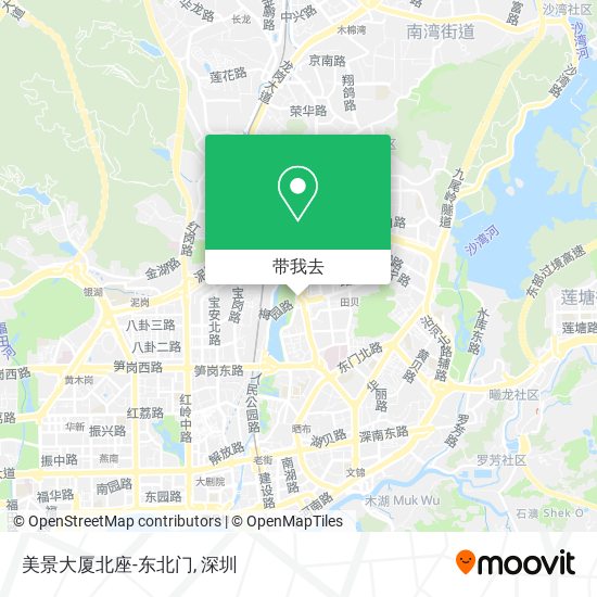 美景大厦北座-东北门地图