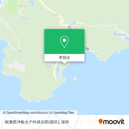 南澳西冲枪火户外俱乐部(新区)地图