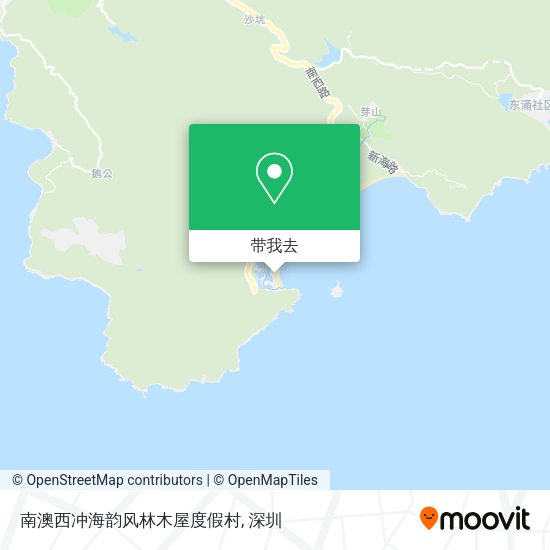 南澳西冲海韵风林木屋度假村地图