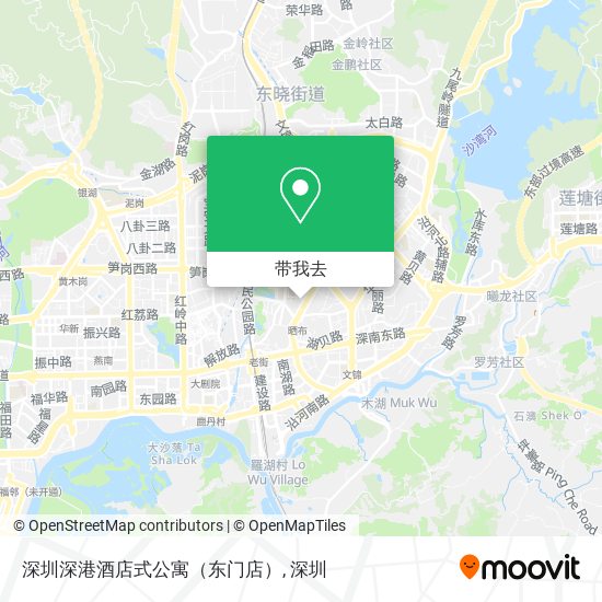 深圳深港酒店式公寓（东门店）地图