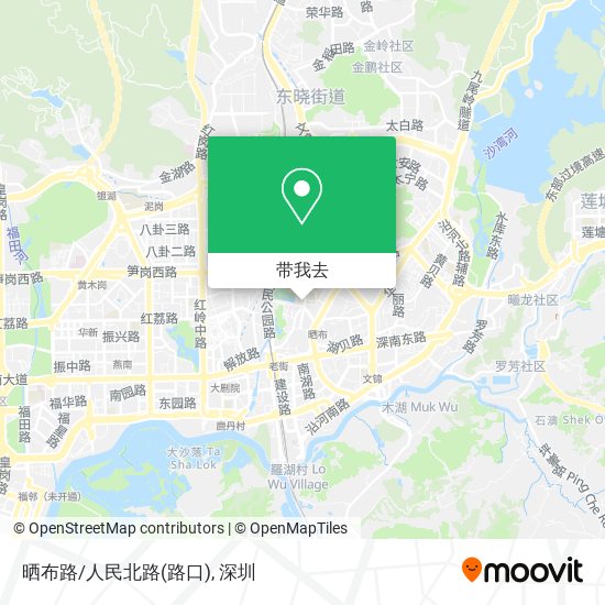 晒布路/人民北路(路口)地图