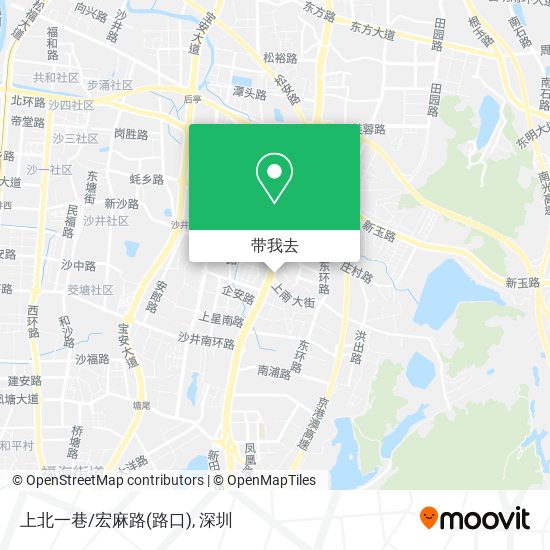 上北一巷/宏麻路(路口)地图