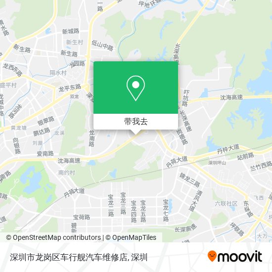 深圳市龙岗区车行舰汽车维修店地图