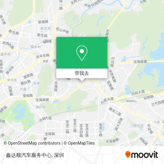 鑫达顺汽车服务中心地图