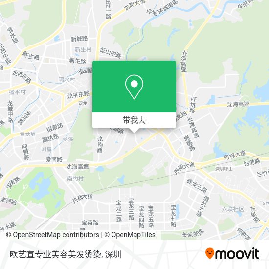 欧艺宣专业美容美发烫染地图