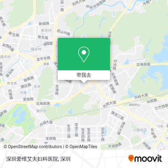 深圳爱维艾夫妇科医院地图