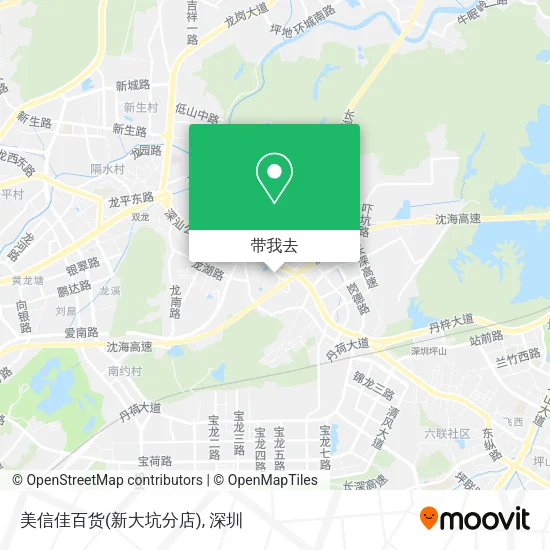 美信佳百货(新大坑分店)地图