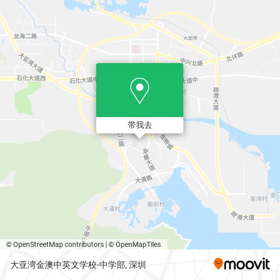 大亚湾金澳中英文学校-中学部地图