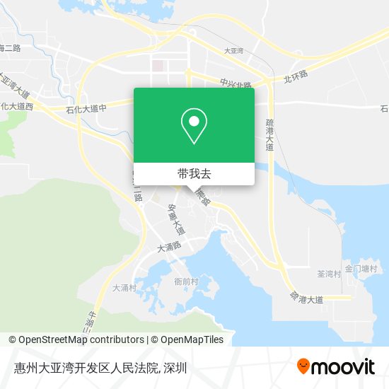 惠州大亚湾开发区人民法院地图
