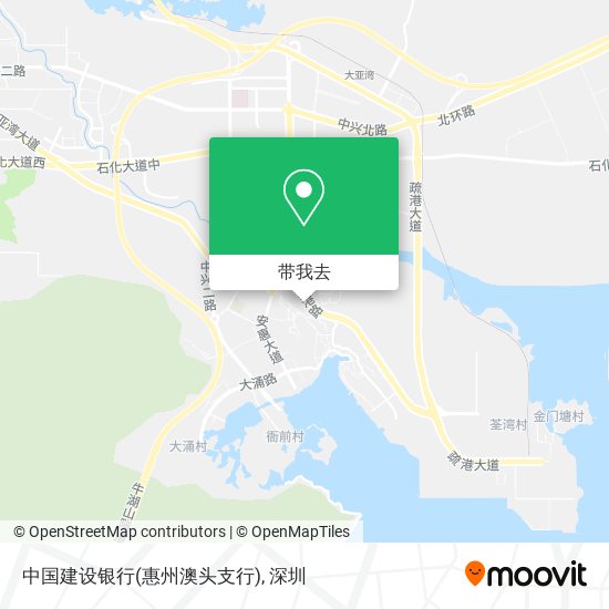 中国建设银行(惠州澳头支行)地图
