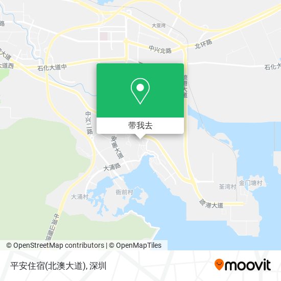 平安住宿(北澳大道)地图