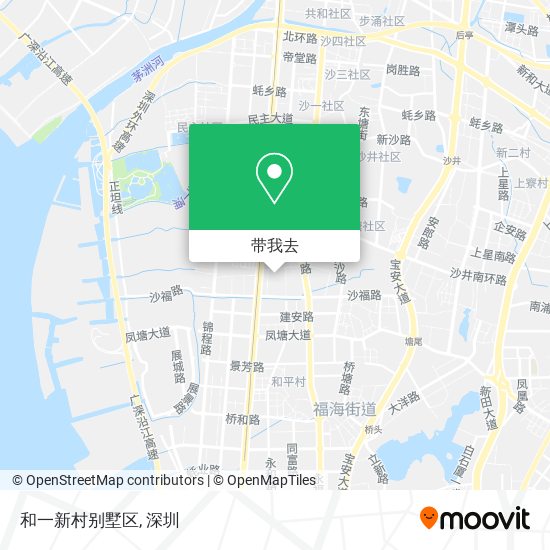 和一新村别墅区地图