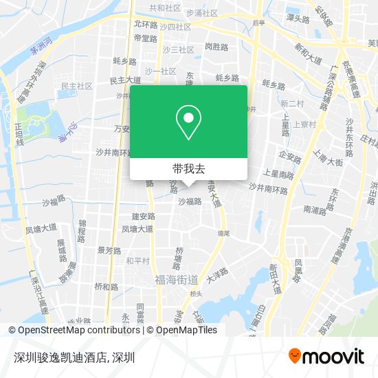 深圳骏逸凯迪酒店地图