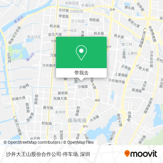 沙井大王山股份合作公司-停车场地图