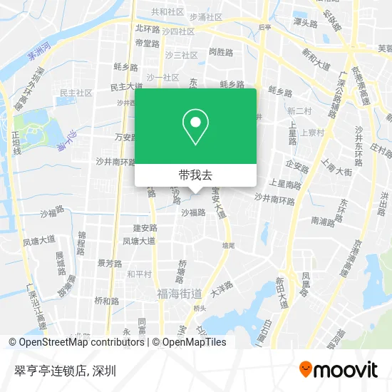 翠亨亭连锁店地图