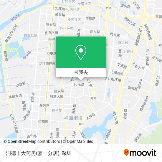 润德丰大药房(嘉丰分店)地图