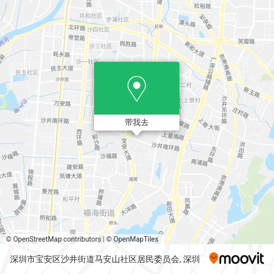 深圳市宝安区沙井街道马安山社区居民委员会地图