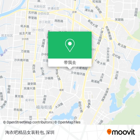淘衣吧精品女装鞋包地图