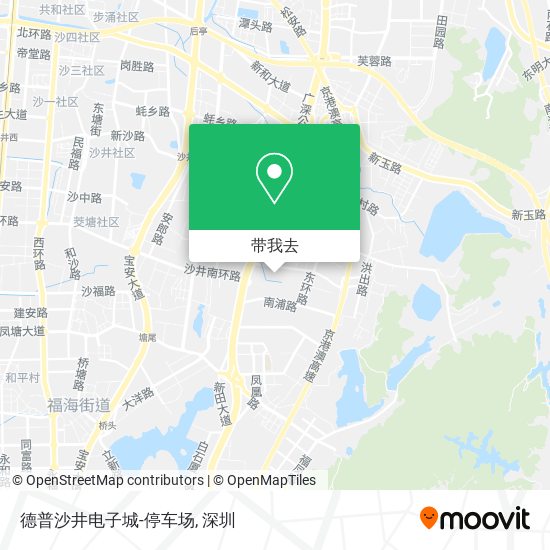 德普沙井电子城-停车场地图
