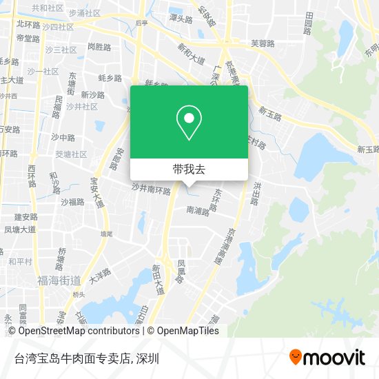 台湾宝岛牛肉面专卖店地图