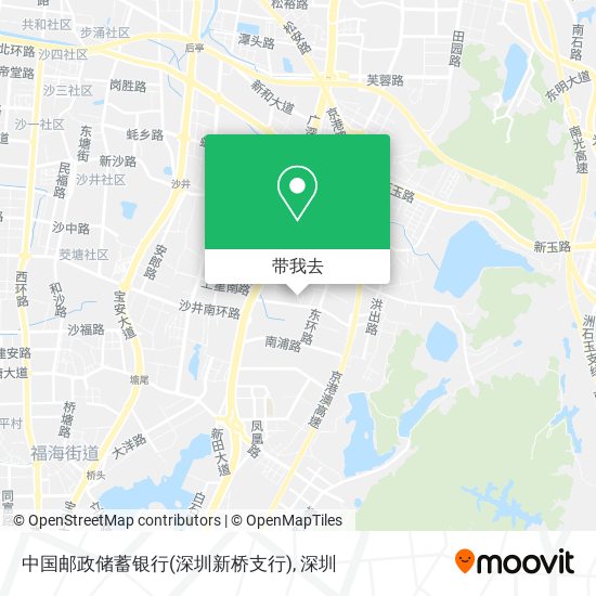 中国邮政储蓄银行(深圳新桥支行)地图