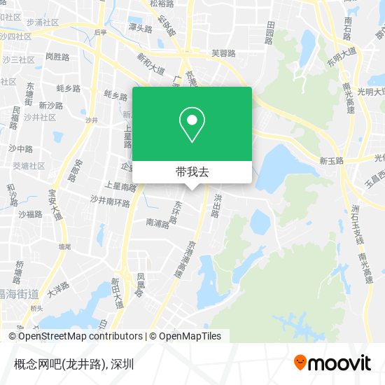 概念网吧(龙井路)地图