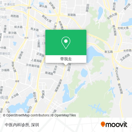 中医内科诊所地图