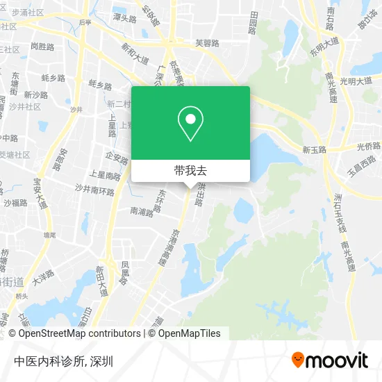 中医内科诊所地图