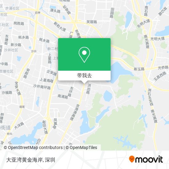 大亚湾黄金海岸地图