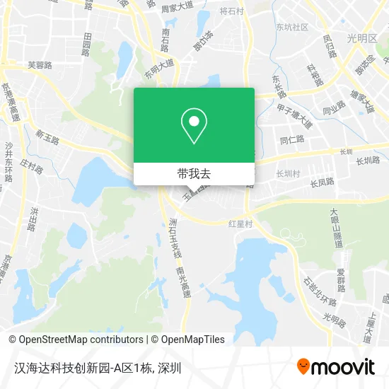 汉海达科技创新园-A区1栋地图