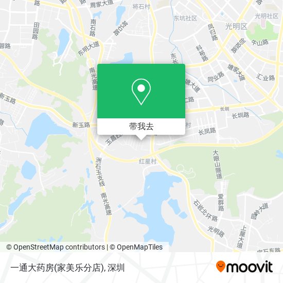 一通大药房(家美乐分店)地图