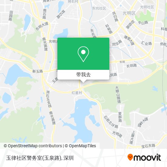 玉律社区警务室(玉泉路)地图