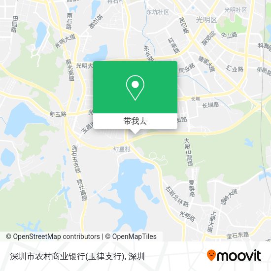 深圳市农村商业银行(玉律支行)地图