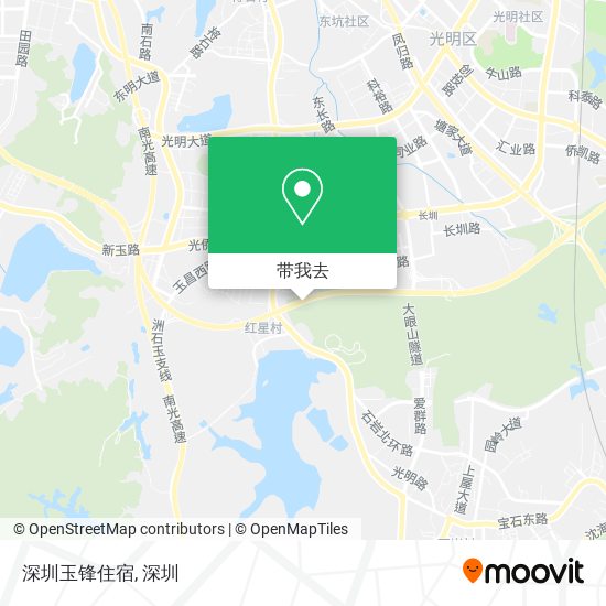 深圳玉锋住宿地图