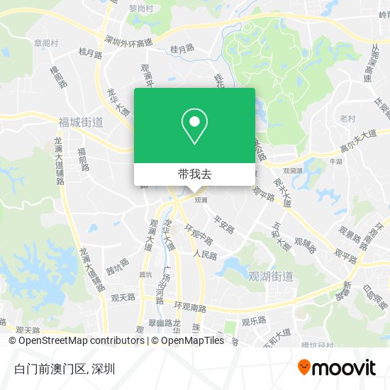 白门前澳门区地图