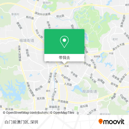 白门前澳门区地图