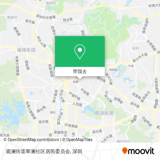 观澜街道翠澜社区居民委员会地图