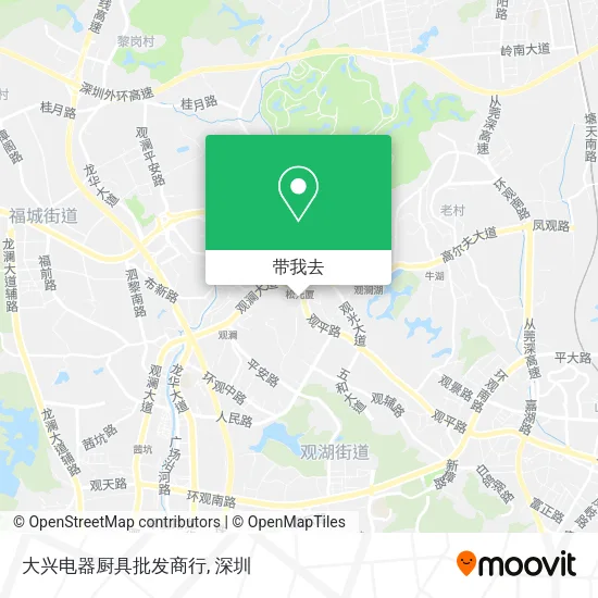 大兴电器厨具批发商行地图