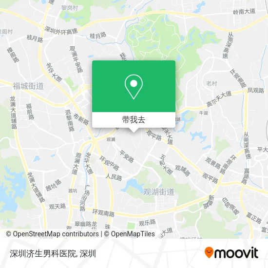 深圳济生男科医院地图