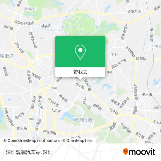 深圳观澜汽车站地图