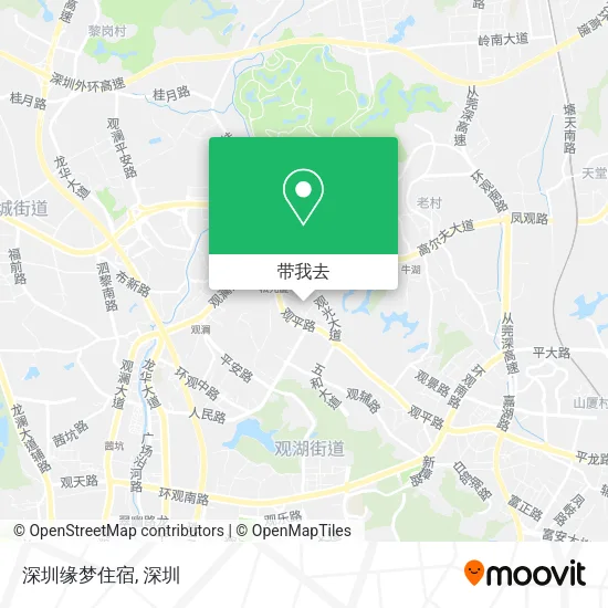 深圳缘梦住宿地图