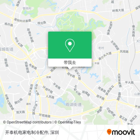 开泰机电家电制冷配件地图